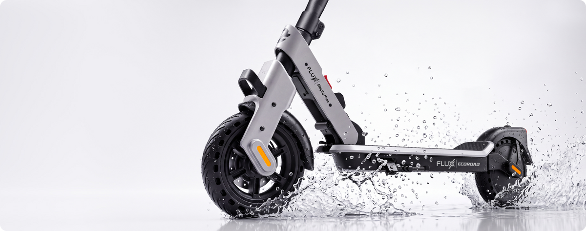 Electric scooter water resistance feature