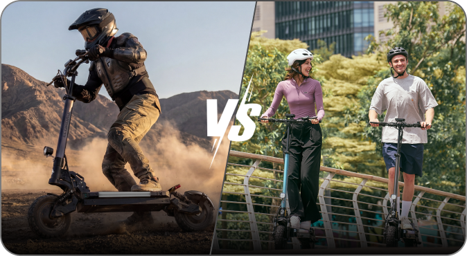 ES6 Dual Electric Scooter VS ES6 Electric Scooter